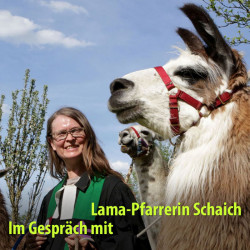 Sa. 11:30: Im Gespräch mit Lama-Pfarrerin Schaich live auf Großleinwand